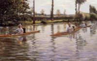 Gustave Caillebotte - Perissoires sur l-Yerres aka Boating on the Yerres